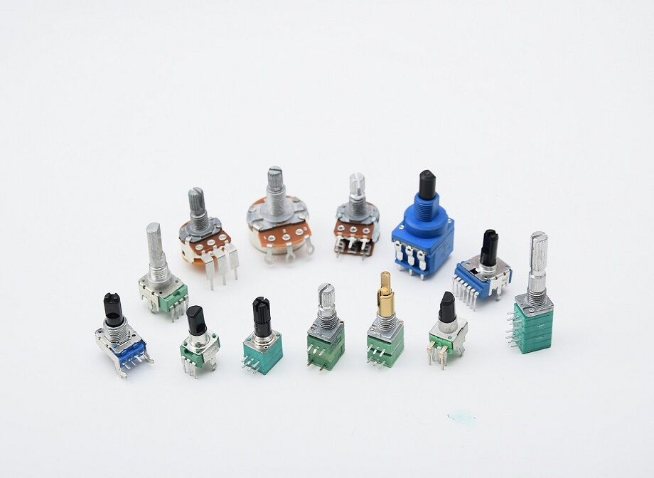9mm Rotary Potentiometers H09701 Metal Kurl Shaft Carbon Film Resistor ...