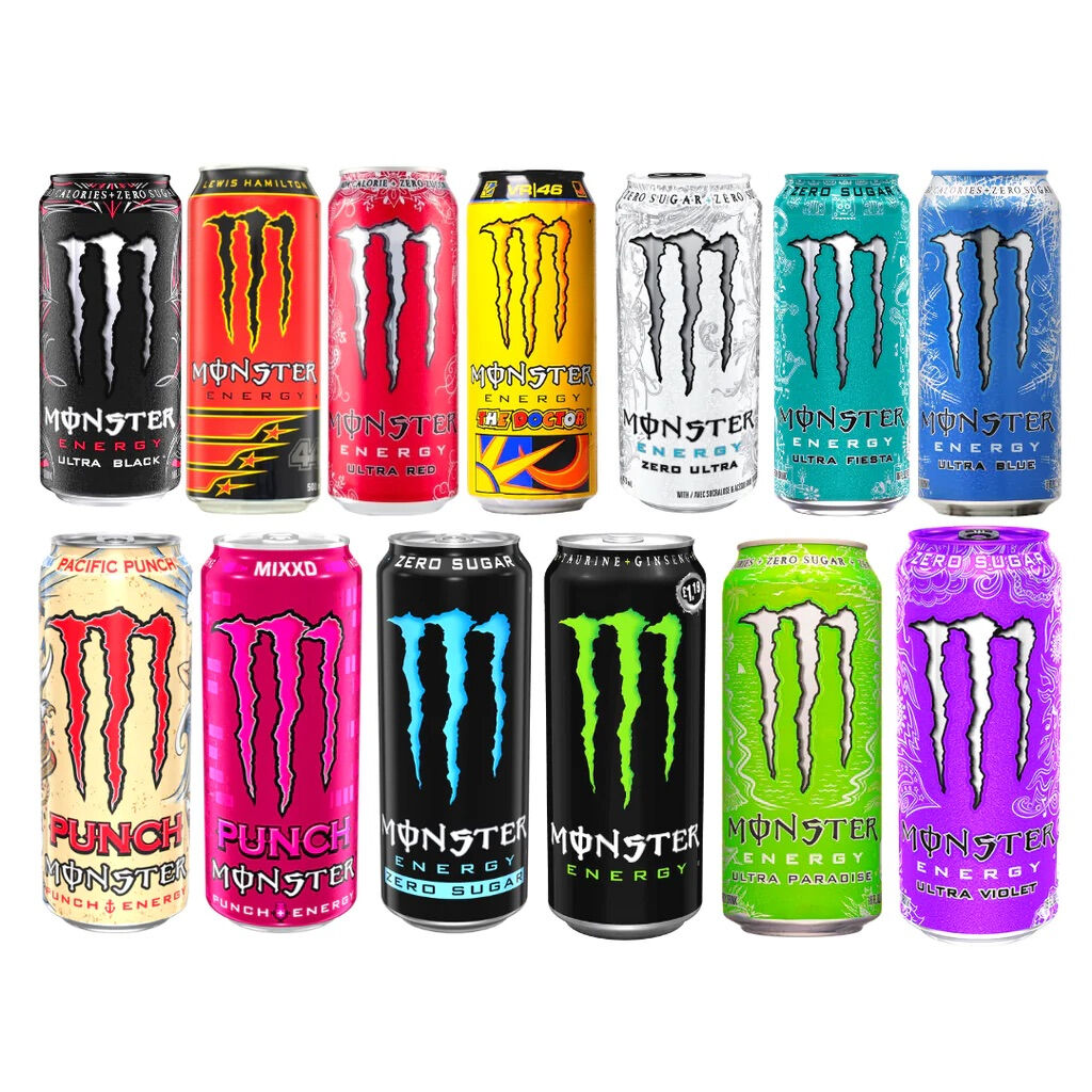 Ready Stock Monster Energy Drink 500ml 24 Can Per Case / Monster