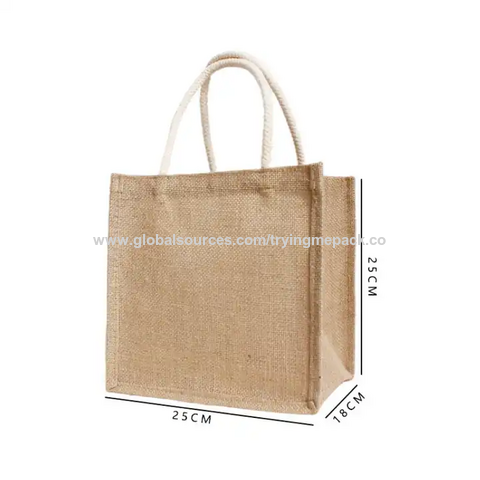 Buy Wholesale China High Quality Cotton Canvas Jute Bag Promotion