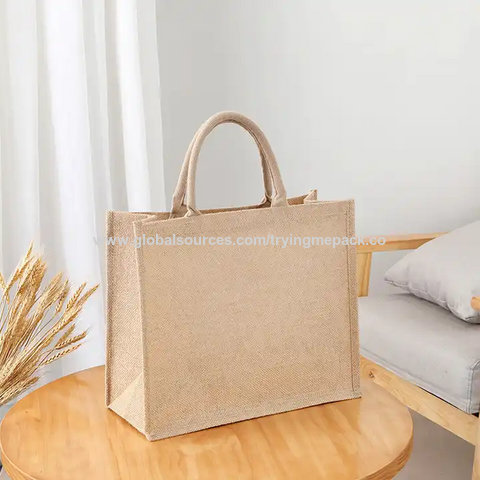 Buy Wholesale China High Quality Cotton Canvas Jute Bag Promotion Blank  Tote Bag With Custom Logo & Jute Bag,jute Tote Bag at USD 1.08