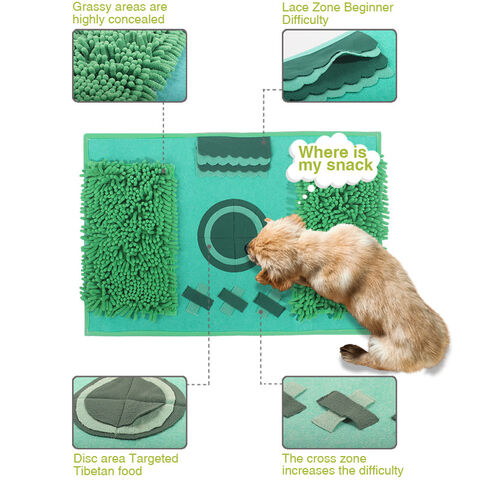 Pet Dog Snuffle Mat Nose Smell Training Sniffing Pad Dog Puzzle