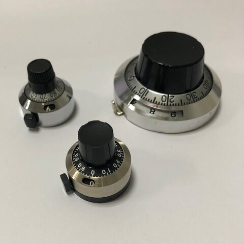 Materiais de alta qualidade para a indústria militar: Botão de discagem de 46 mm para potenciômetro de precisão de fio enrolado 3590S