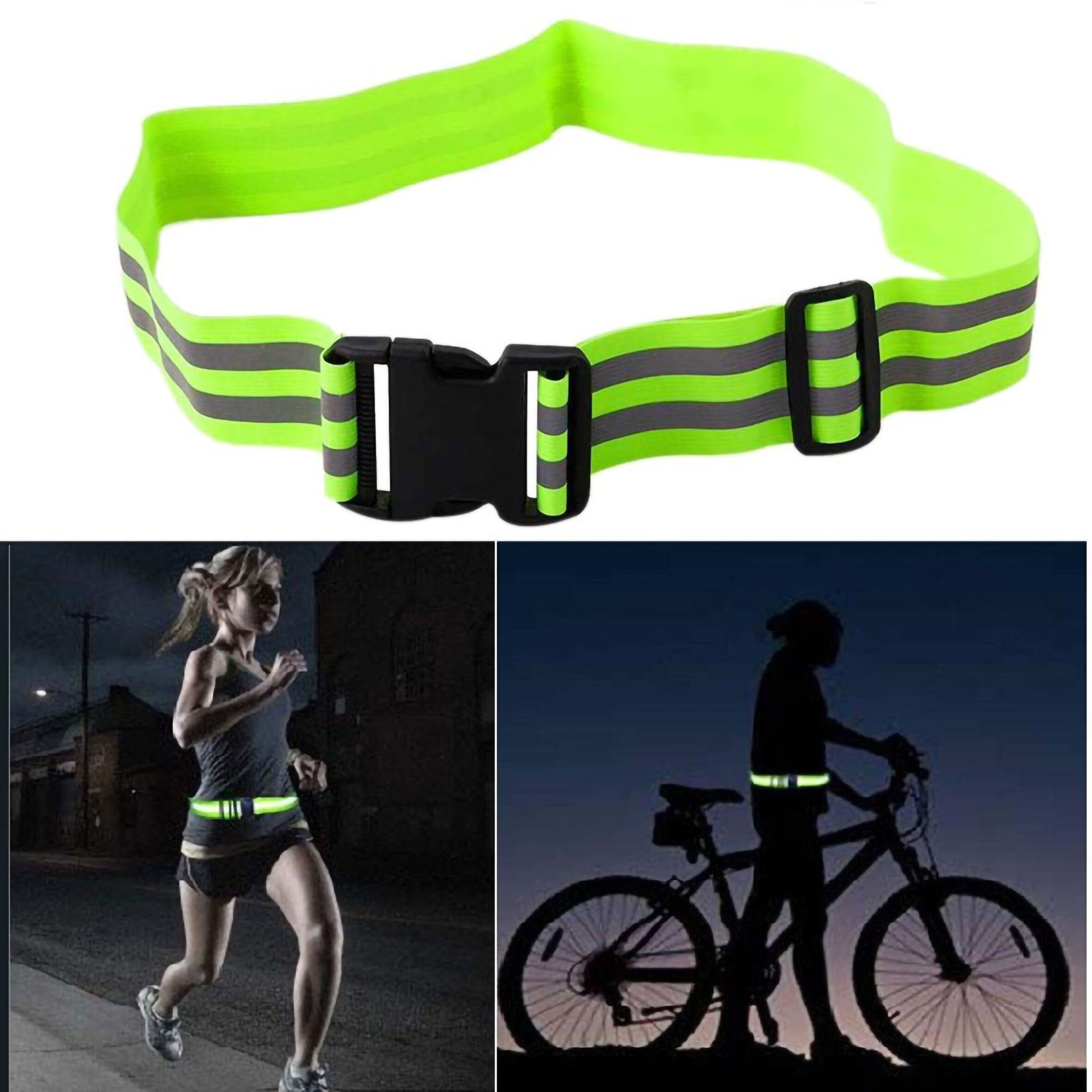 Buy Wholesale China Reflective Elastic Waist Safety Belt For Running ...