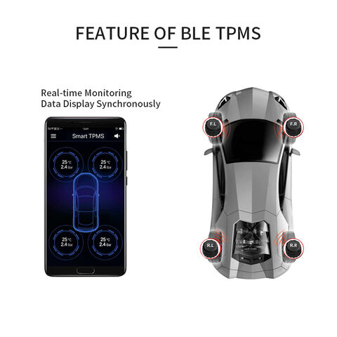Tpms Capteurs de pression des pneus de voiture Bluetooth Système
