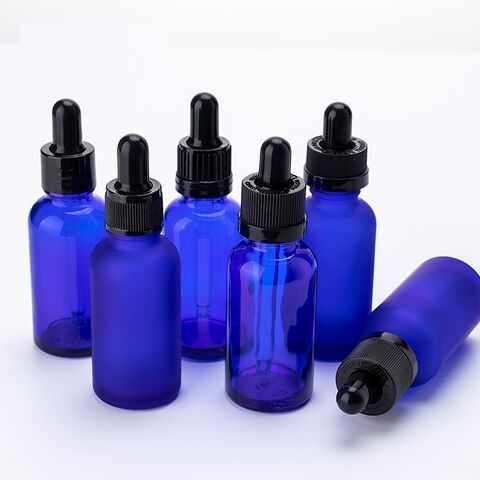 20ml 30ml 50ml 60ml vide petite bouteille de cosmétiques bleu rond Huile  Essentielle flacon compte-gouttes de verre - Chine Bouteille d'huile  essentielle, flacon compte-gouttes de verre