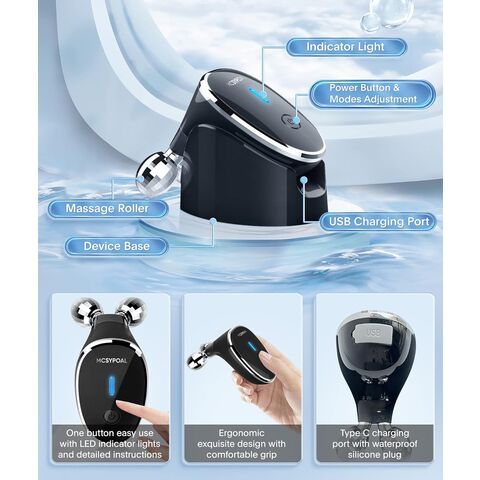 Mini Facial Beauty 3D Magnetic Face Body Neck SPA Massage Roller Y