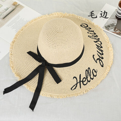 Hand-Woven Crochet Straw Hat Summer Hollow Bow Tie Folding Seaside Sunshade  Sunscreen Hat - China Beach Summer Straw Hat and Natural Raffia Bowknot  Decoration Straw Hat price