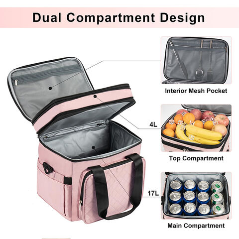 Buy Wholesale China Custom Logo Double Multi-compartments Leakproof Thermal  Insulated Lunch Box Bag For Office Work & Lunch Bag at USD 4.6