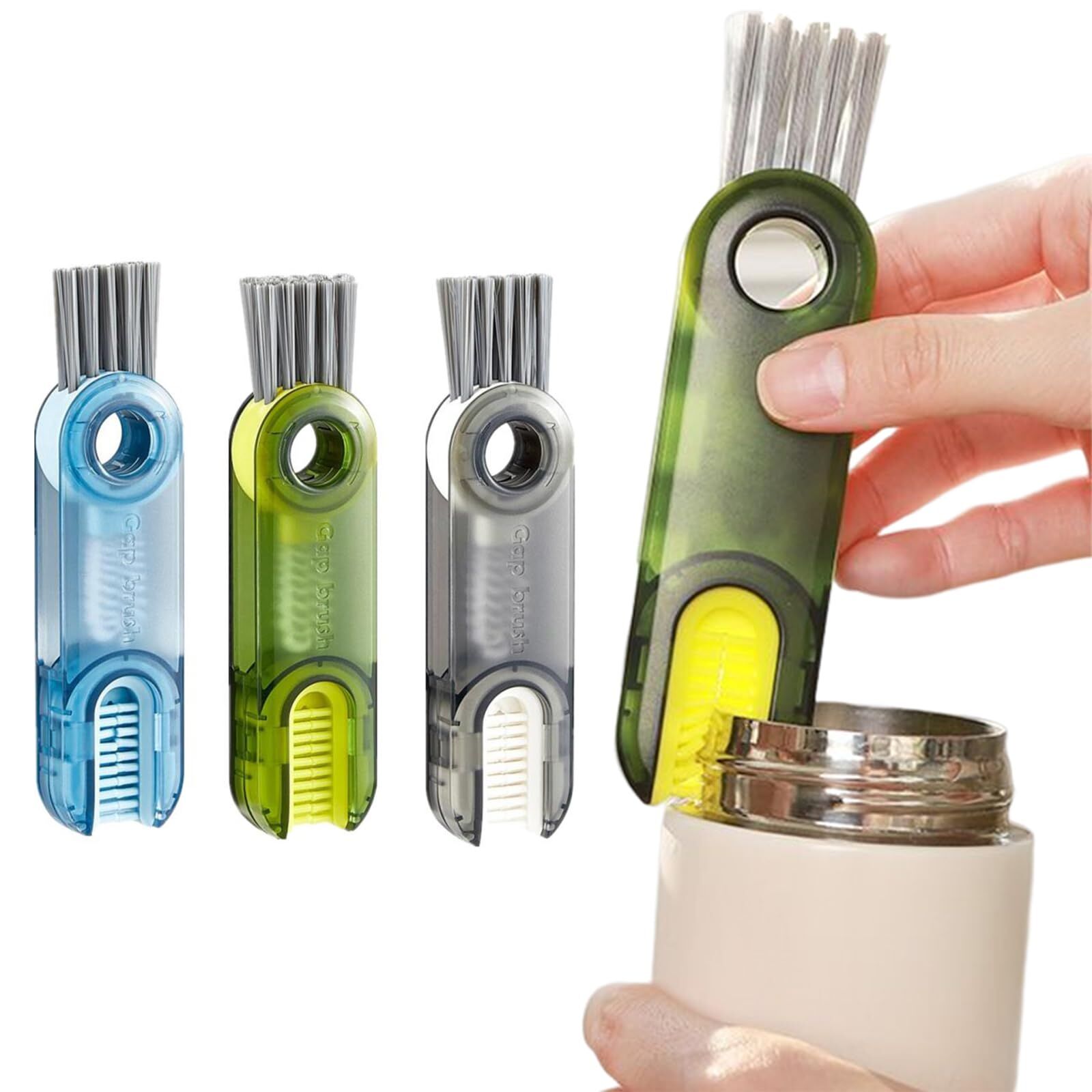 Buy Wholesale China 3 In 1 Bottle Cup Lid Brush Straw Cleaner Tools  Multi-functional Crevice Cleaning Brush For Nursing Bottle Cups Cover & 3  In 1 Bottle Gap Clean Brush at USD 0.65