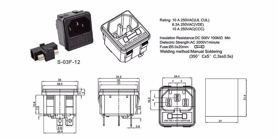 Buy Wholesale China Honyone Ac Power Sockets 2 In 1 Fuse Holders Buy Wholesale China Honyone Ac Power Sockets 2 In 1 Fuse Holders