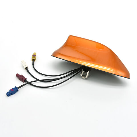 Shark fin in car roof mount DAB AM FM and GPS aerial antenna