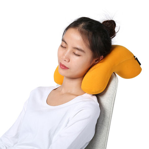 Maseaxi Coussin d'oreiller pour Dormir la Sieste - Oreiller de Bureau Doux  et Confortable pour la Sieste | Donut Face Pillow Massage Head Cradle