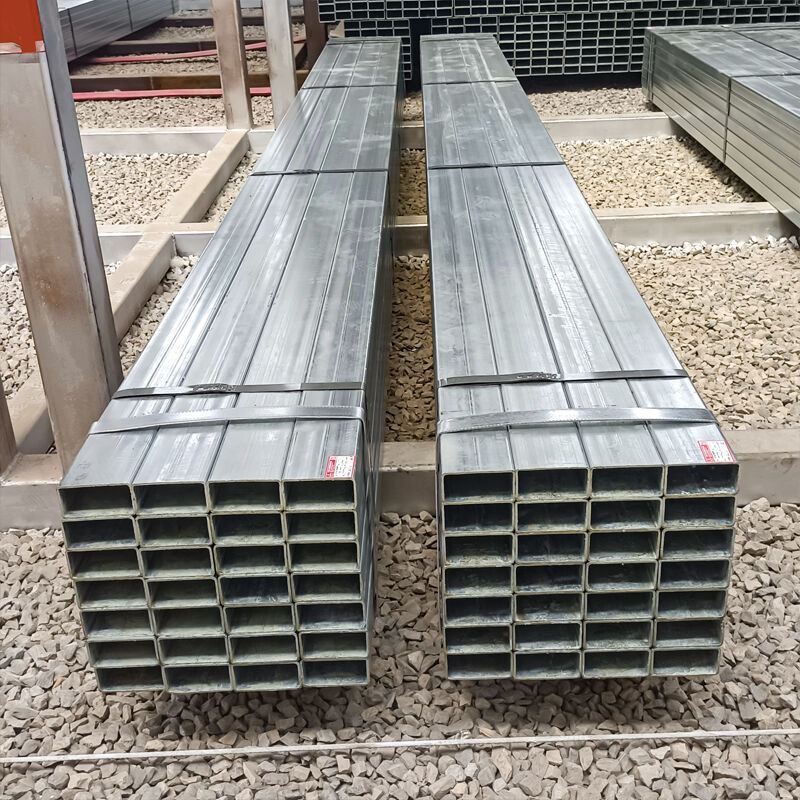 Zinc Coated Pipe Pre Galvanized Hollow Section Square / Rectangular ...