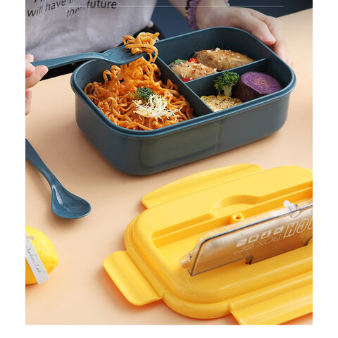 Yiwu Agente de abastecimiento contenedor de almacenamiento de alimentos 3  compartimento plástico Almuerzo Bento Box para niños - China Fiambrera y  caja bento precio