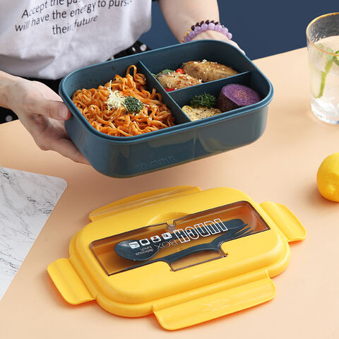 WORTHBUY Portable Lunch Box Microwave Safe Plastic Bento Box With