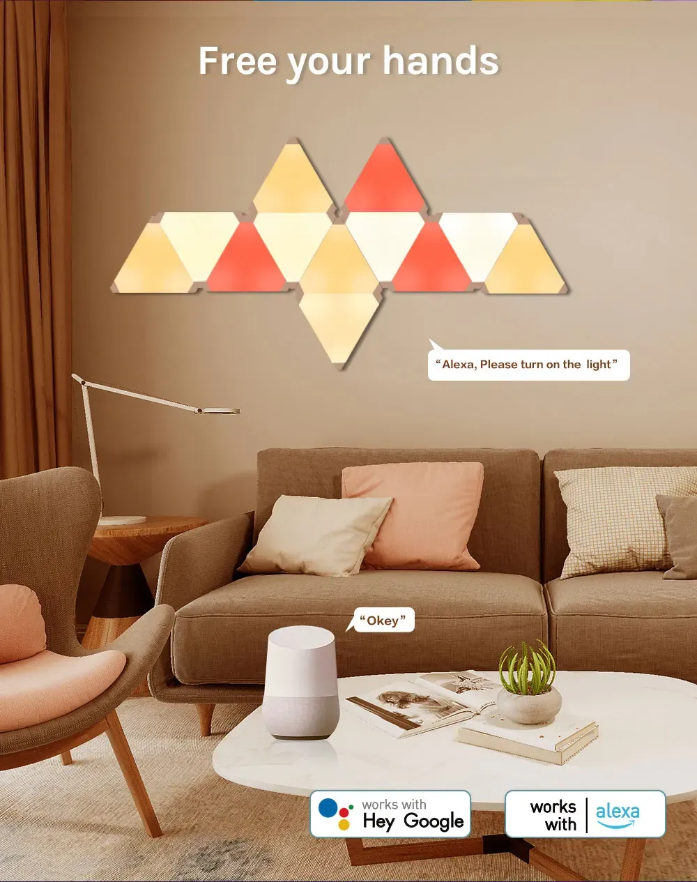 Buy Wholesale China Triangle Lights Panels Smart Led Light Panel Smart ...