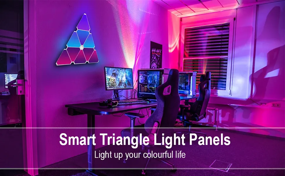 Achetez en gros Triangle Lumières Panneaux Smart Led Panneau Smart Control  Game Sync Rvb Contrôle Vocal Triangle Mur De Lumière Chine et Lumière  Intelligente à 19.99 USD