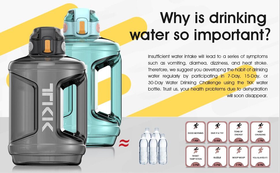 Custom Logo Oem Factory Large Capacity Water Bottle Jug For Gym With ...
