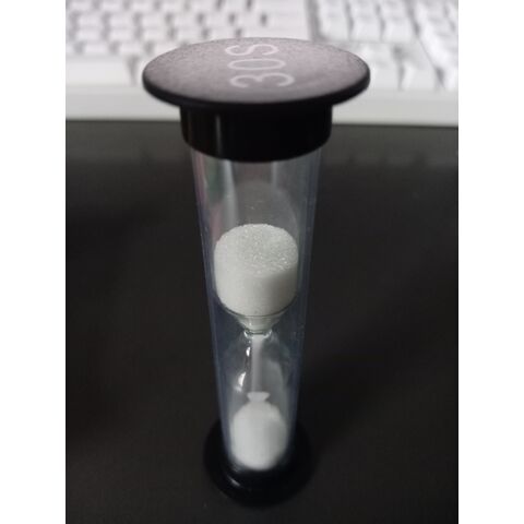 Juego de 6 Relojes de Arena de Plástico Coloridos para Niños, Temporizadores de Arena de 30 segundos, 1, 2, 3, 5 y 10 minutos