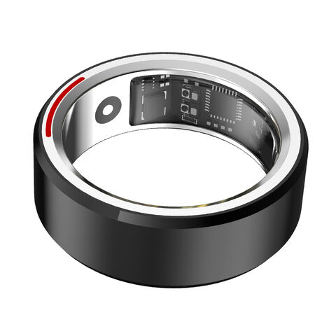 Bague Connectée de Santé Tendance Étanche 5ATM avec Surveillance de la Fréquence Cardiaque, de l'Oxygène Sanguin, du Sommeil et de la Température Corporelle