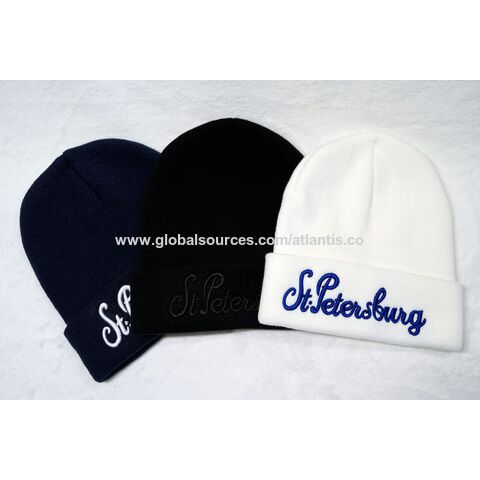 Hot Sale Ribbed Striped Skully Beanie Hat with Custom Logo Unisex Men Women Luxury Fluffy Winter Hat