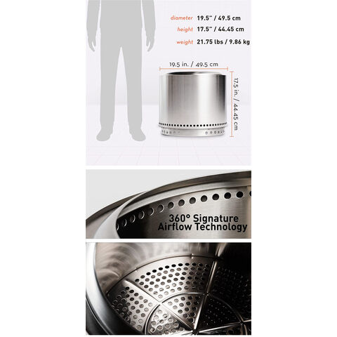 Poêle à Bois Portable Inoxydable 304 Sans Fumée pour BBQ, Pique-Nique, Jardin, Usage Militaire - Prix le Plus Bas
