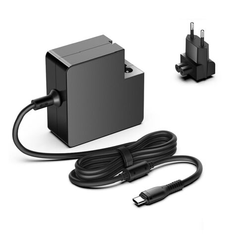 Adaptador de corriente CA/CC USB-C PD tipo C de 45 W máx. 20 V 2,25 A para ordenador industrial y mini PC
