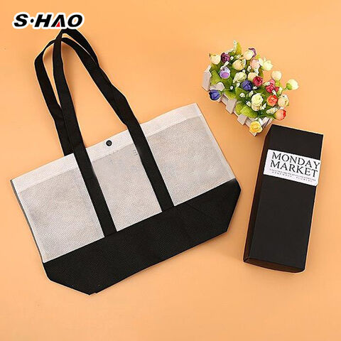 Bolsas de compra promocionales ecológicas, baratas al por mayor, de aspecto agradable, hechas de seda de organza