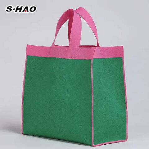 Bolsas de compra promocionales ecológicas, baratas al por mayor, de aspecto agradable, hechas de seda de organza