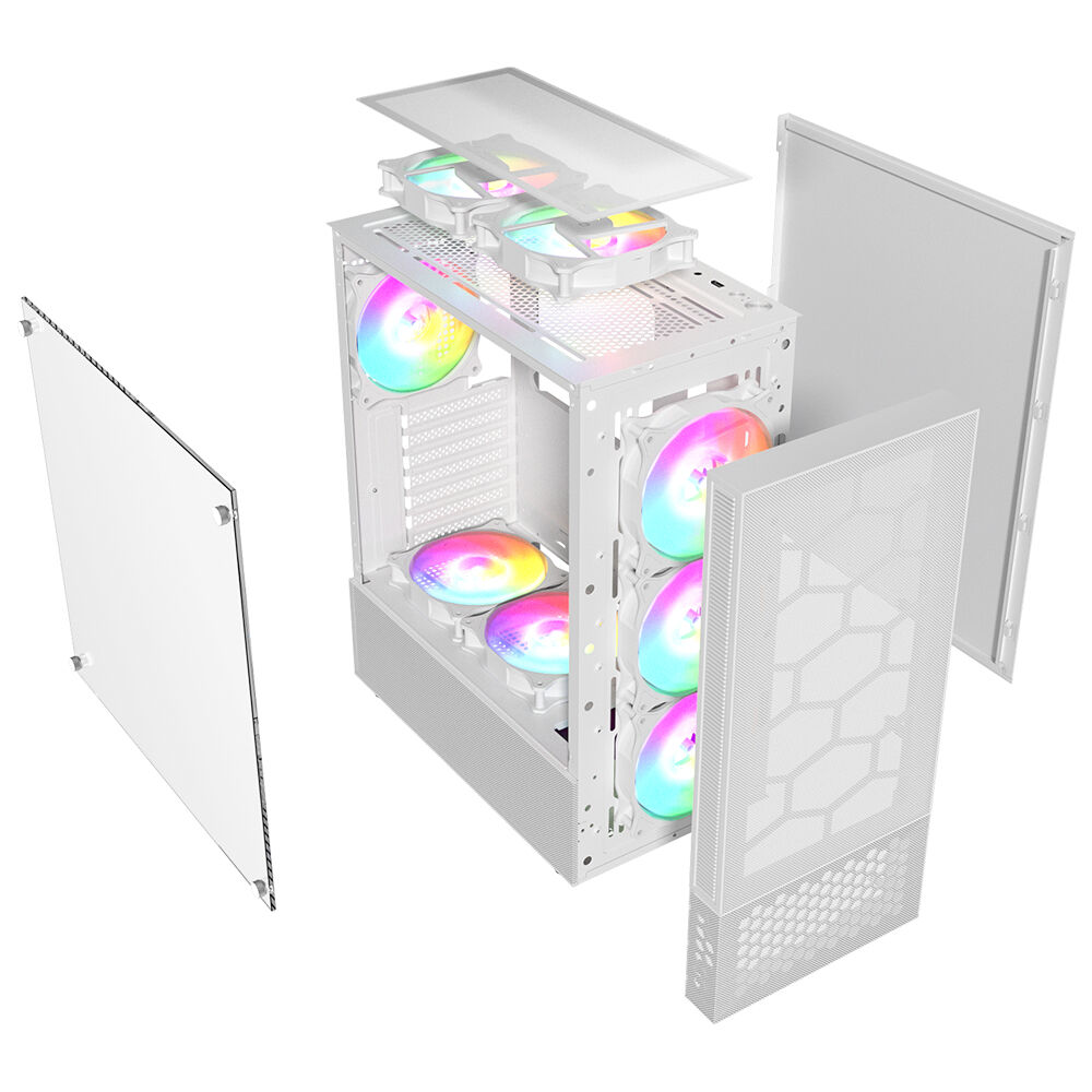 Powercase Oem Abs Plastic Cabinet Pc Gaming Metal Mesh Gaming Pc Case ...