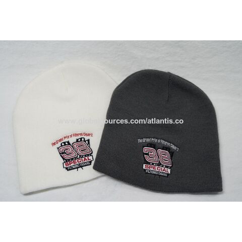 Hot Sale Ribbed Striped Skully Beanie Hat with Custom Logo Unisex Men Women Luxury Fluffy Winter Hat