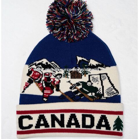 New Trend Winter Soft Angora Hat Fluffy Pom Ball Customize Knitted Women Hat with Canada winter views