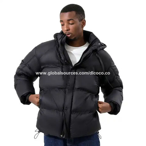 Men Winter Thick Down Coat Long Down Jacket Fur Hooded Windproof  Windbreaker Coat, Black, Small : : Clothing, Shoes & Accessories