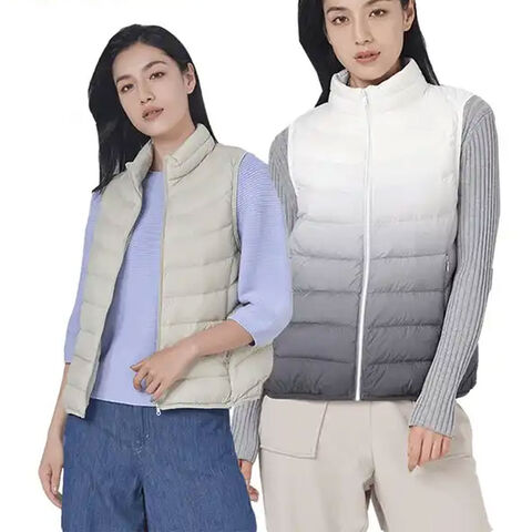 Women's Down Vest Long Winter Thin And Light Down Coat Casual Down Coat  Slim Gilet Quilted Jacket Outdoor Winter Coat Vest With Pockets plus Size  Long Coat plus Size Fashion Vests Long