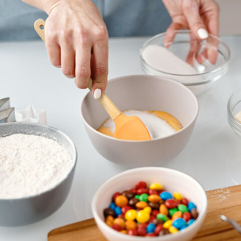 Silicone Spatula Kitchen Nonstick Cookware Set BPA Free (Multicolor)