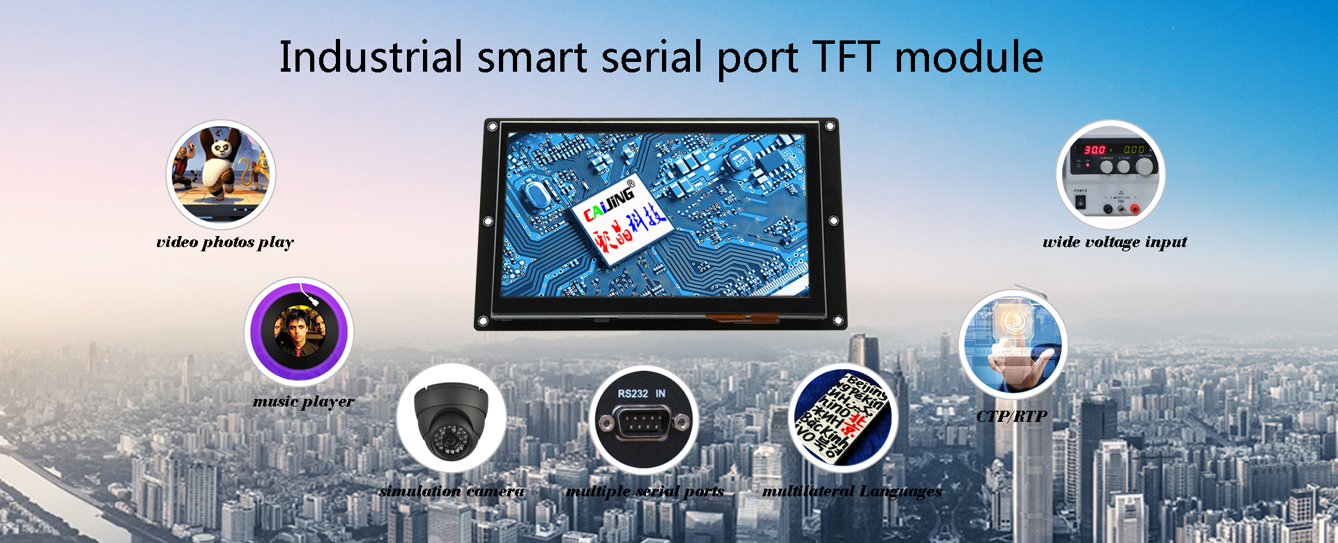 New Competitive Intelligent Serial Port 10.1 Inch 1024*600pixel Support ...