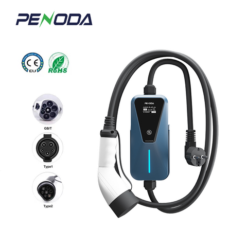 EV charging cable, Type 2, 3-phase, 16 A, 11 kW, with bag, 7.5 m, EV  charging cables, E-Mobility