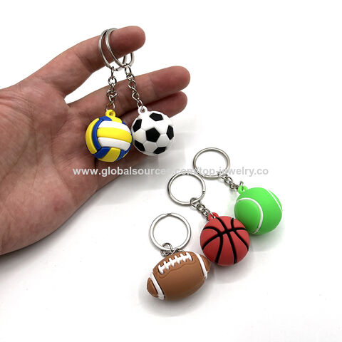 1 Pièce Porte-clés De Football Mini Rotatif Pour Garçons, Porte