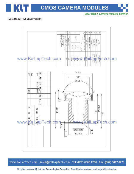 Klt-b6mf-imx214 V1.0 13mp Imx214 Mipi Interface M12 Fixed Focus Camera ...