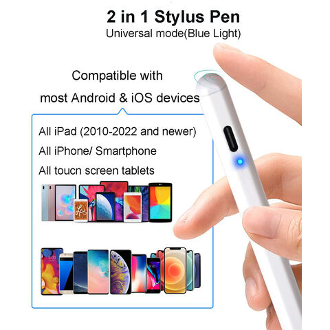 Hot Sale 2 In 1 Stylus Pen For Smartphone Tablet Drawing Capacitive Pencil  Universal Android Mobile