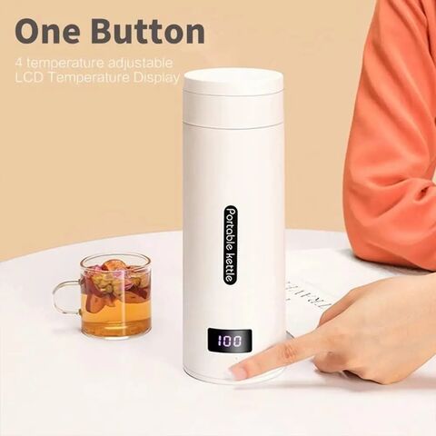 Bouilloire De Voyage électrique Portable – 450 Ml, Inox 304, ébullition Rapide, Mini Thermos