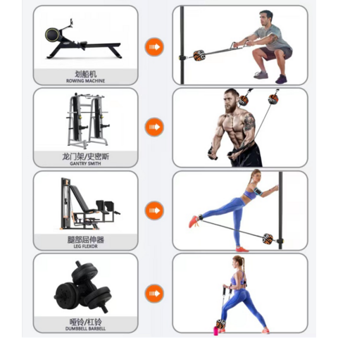 Mini Gym Power Pump Fitness Resistance Training Home Gym Equipment