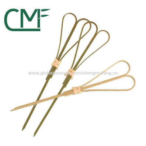 Cheap Disposable BBQ Crafts Natural Bamboo Skewers/Sticks with Decorative  Pink Flower - China Eco-Friendly Bamboo Skewers and Portable Bamboo Skewers  price