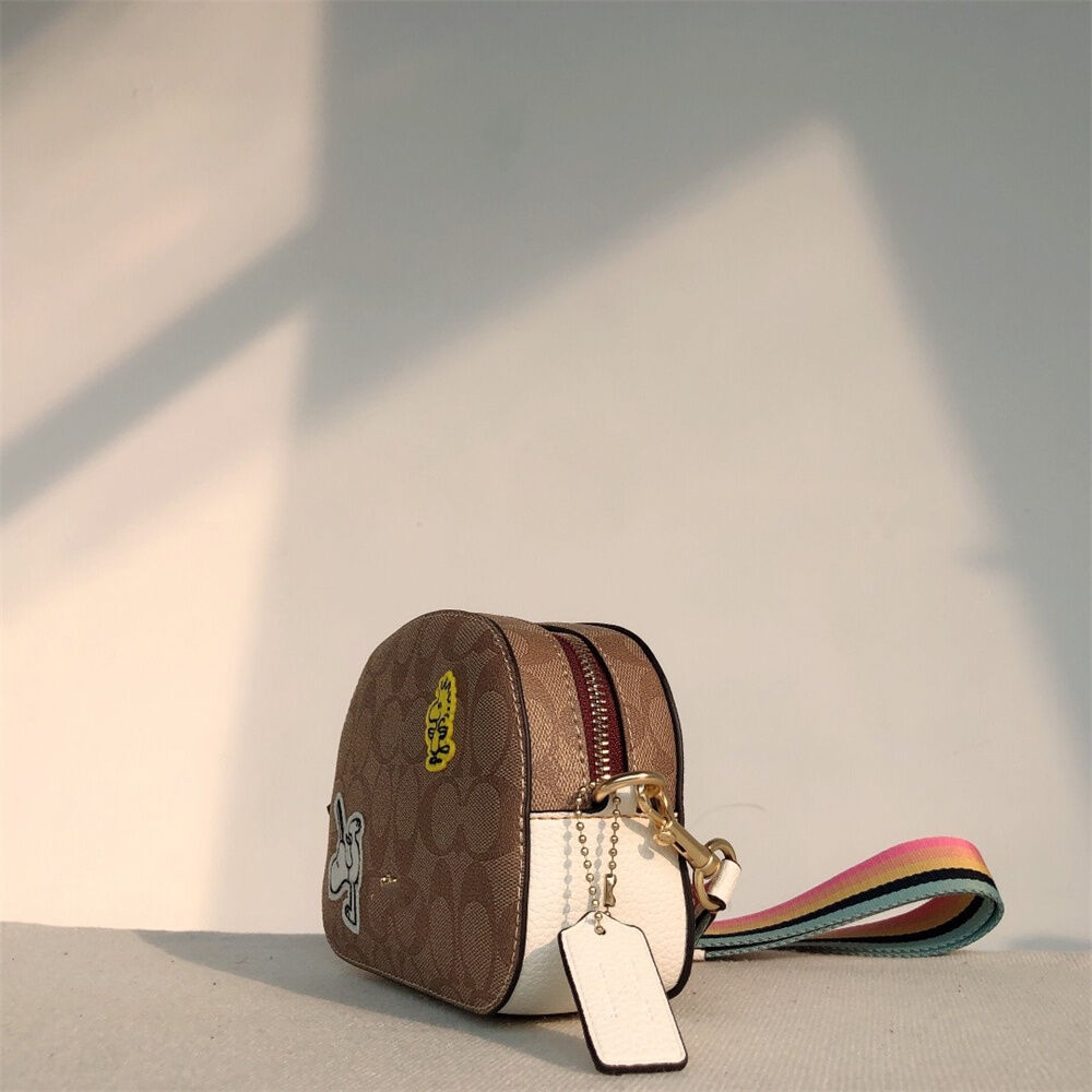 Coach Heritage Stripe K0773-11349 Beige/Brown Leather Handbag | eBay