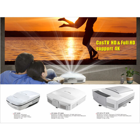 HLD (High Lumen Density) Full HD 1080P Ultra-Kurzdistanz DLP Android LED-Projektor mit 4K-Unterstützung für Homeoffice