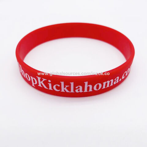 Bulk Cheap Personalized Gifts Silicone Bracelet/Wristband with Debossed  Logo Filled - China Promotion Gift and Silicone price