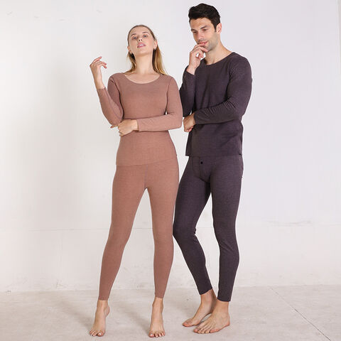 Conjunto de Ropa Térmica de Talla Grande para Mujer y Hombre - Ropa Interior Térmica para Invierno al por mayor