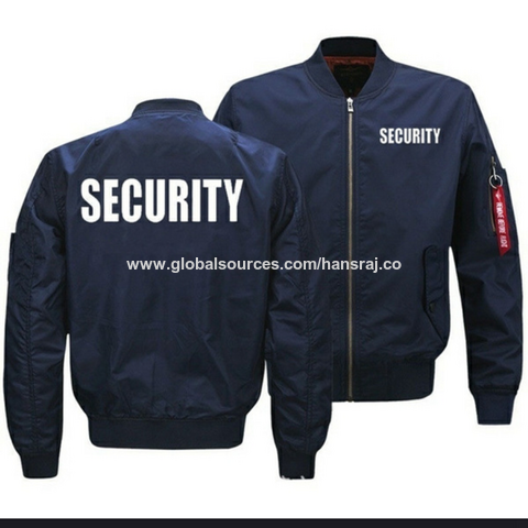 Blue shop security jacket