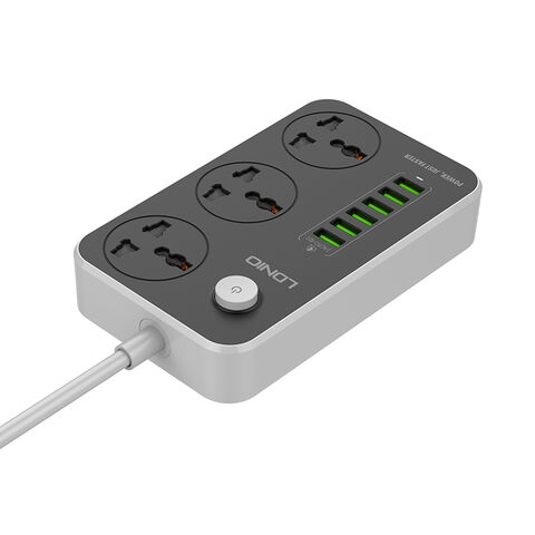 LDNIO 6 Prises 4 Multiprise USB Multiprise 2500 W 3.4A Charge Rapide