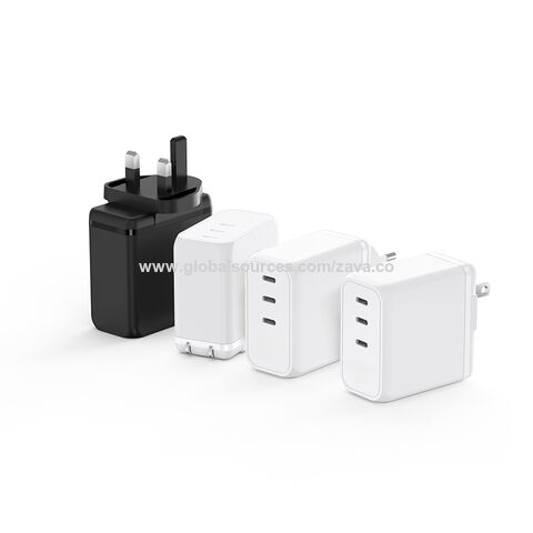 Chargeur Portable GaN 100W OEM Best-Seller 3C PD Adaptateur de Charge Rapide Trois Ports Chargeur de Téléphone